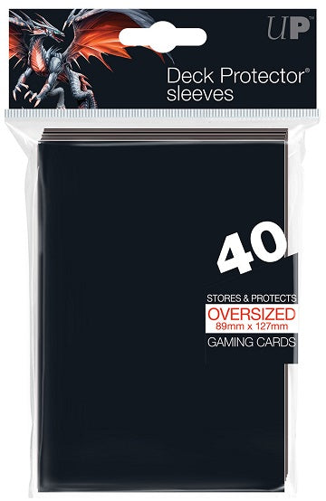 Ultra Pro: Oversized Sleeves - Black 40Ct 89mm x 127mm Card Sleeves Ultra Pro