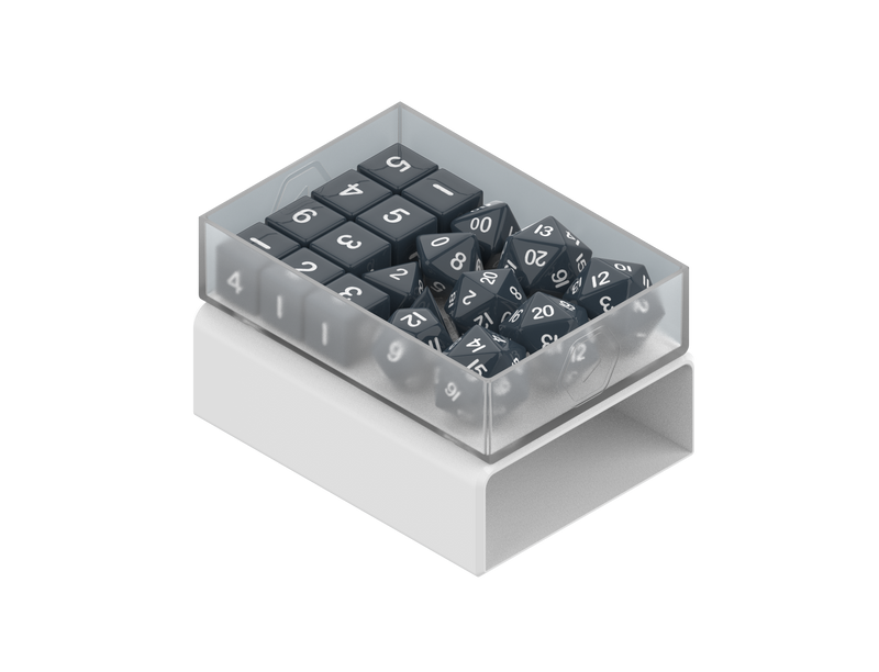 Heavy Play: RNG Dicebox - "Cleric White" Dice & Gaming Accessories Heavy Play