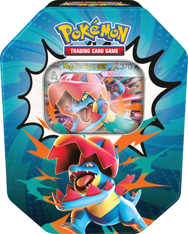 Pokémon Mega Evolution: Ascended Heroes - Tin (Mega Feraligatr ex) (Limit 1) (Release Date: August 28) Pokemon Sealed Pokémon