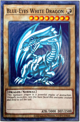 Fleece Throw Blanket: Yu-Gi-Oh! Blue-Eyes White Dragon Card 45"x60" Toys & Plushes Toynk Toys