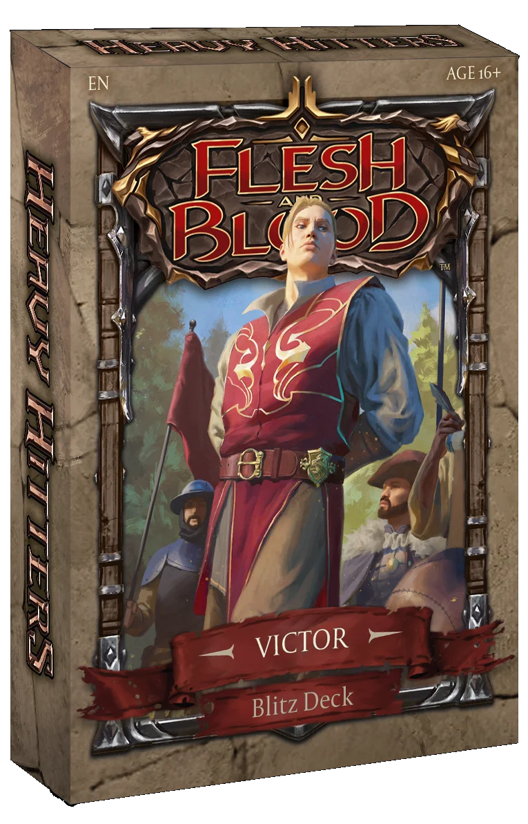 Flesh and Blood Heavy Hitters - Blitz Deck (Victor) Flesh And Blood Sealed Flesh And Blood   