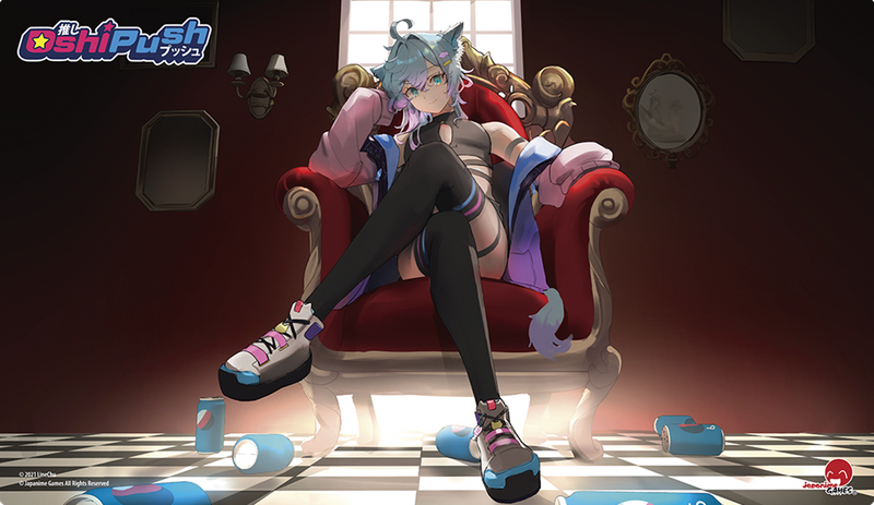 [PREORDER Q2] Oshi Push: Playmat - "LineChu" Gen 2 Card Supplies & Accesories Japanime Games