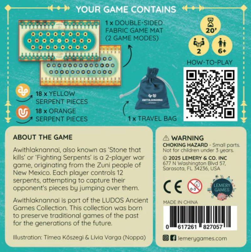 Ludos: Ancient Games America Collection - Awithlaknannai Board Games Lemery Games