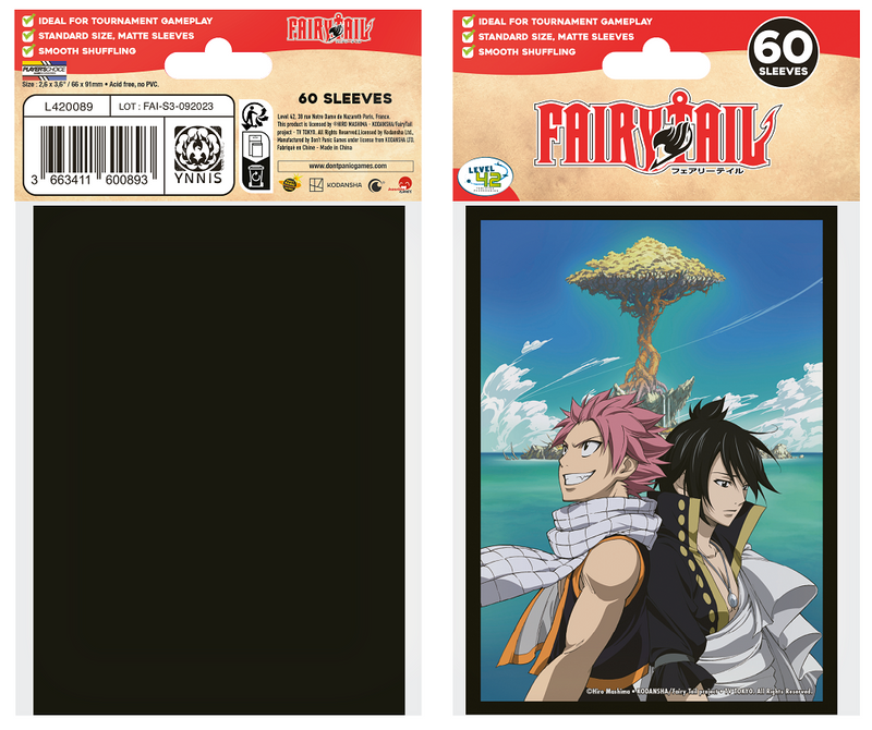 Fairy Tail: Art Sleeves - "Brotherhood" 60Ct Card Sleeves Japanime Games