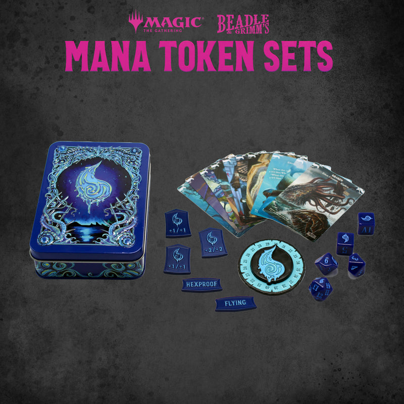 Beadle & Grimm's: Token Set MTG Blue Mana Dice & Gaming Accessories Beadle & Grimm's
