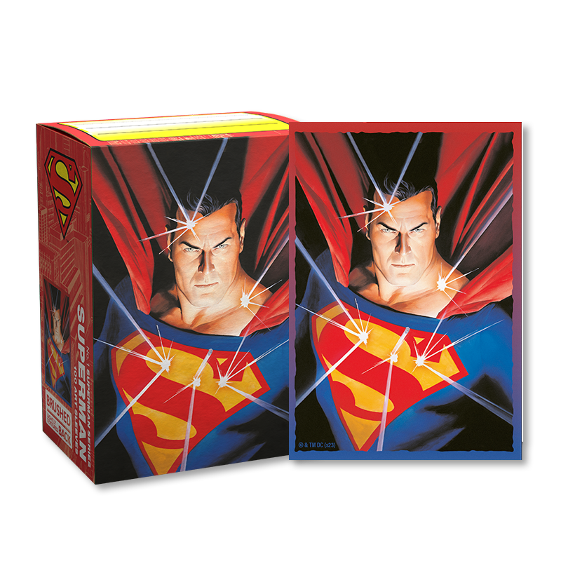 Dragon Shield: Brushed Art Sleeves - "Superman (Bulletproof)" DC Comics 100ct Card Sleeves Dragon Shield