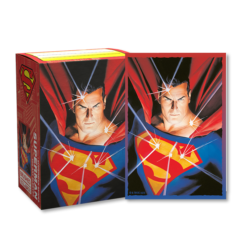 Dragon Shield: Brushed Art Sleeves - "Superman (Bulletproof)" DC Comics 100ct