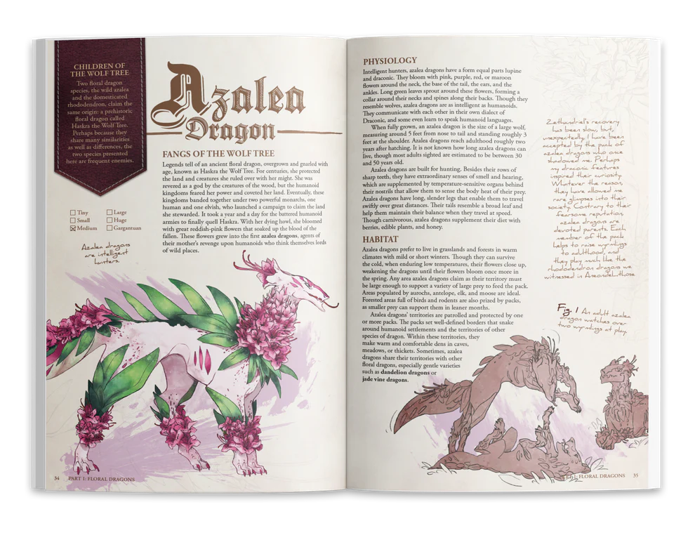 The Field Guide to Floral Dragons (Deluxe HC) Dungeons & Dragons 5E Hit Point Press