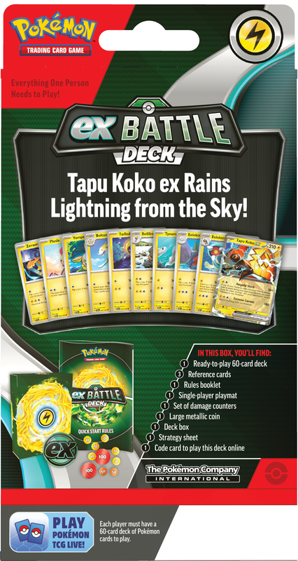 Pokémon Ex Battle Deck: Tapu Koko ex Pokemon Sealed Pokémon   
