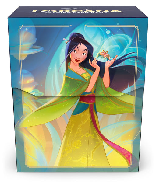 Disney Lorcana: Deck Box 80+ - "Mulan" Fabled Deck Boxes & Storage Ravensburger