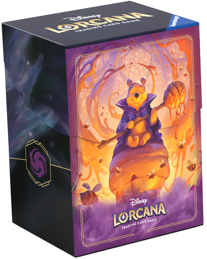 Disney Lorcana: Deck Box 80+ - "Winnie the Pooh" Azurite Sea Deck Boxes & Storage Ravensburger
