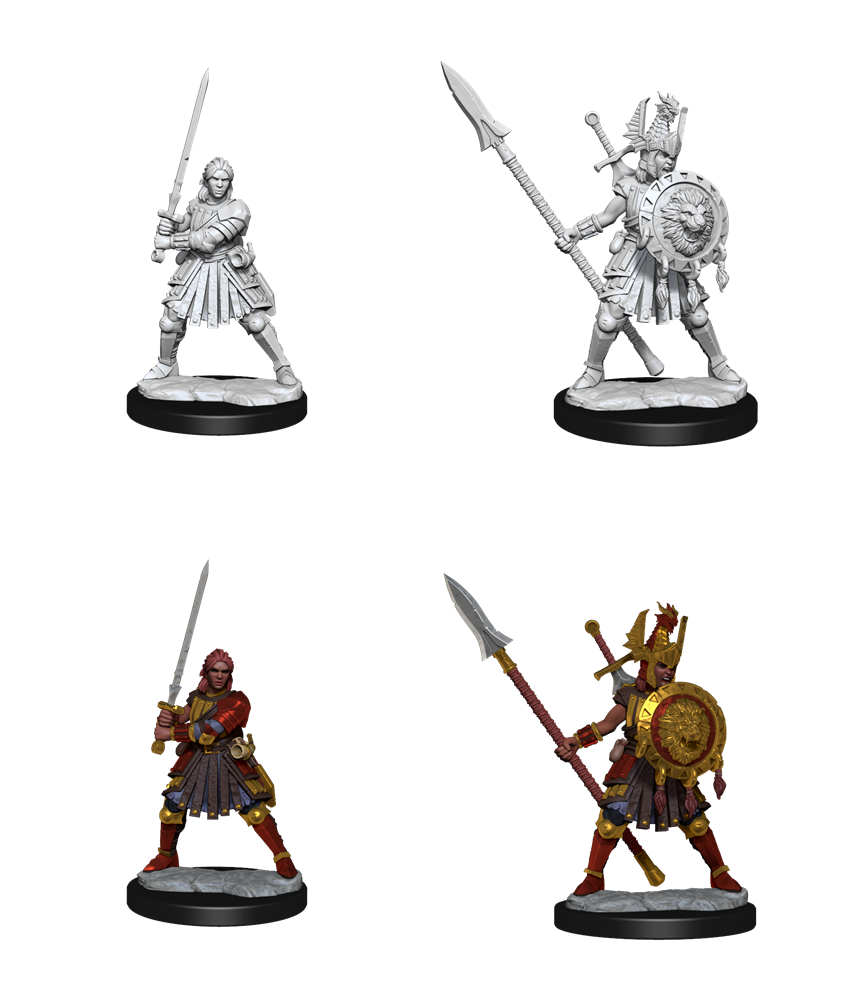 D&D Frameworks: W1 Human Fighter Male RPG Miniatures WizKids