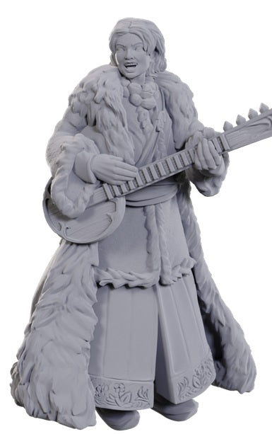 D&D Nolzur's Marvelous Miniatures: W23 Ansalon Human Bard Unpainted Miniatures WizKids