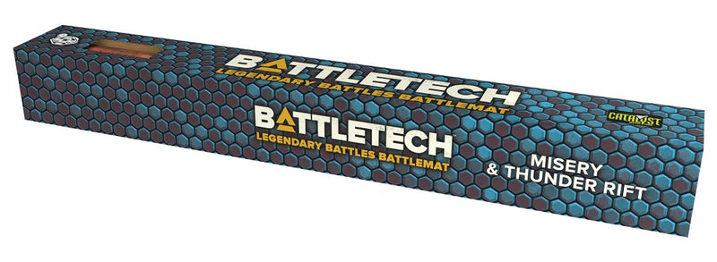 BattleTech: Legendary Battles BattleMat - Misery & Thunder Rift Gaming Mat Catalyst Game Labs