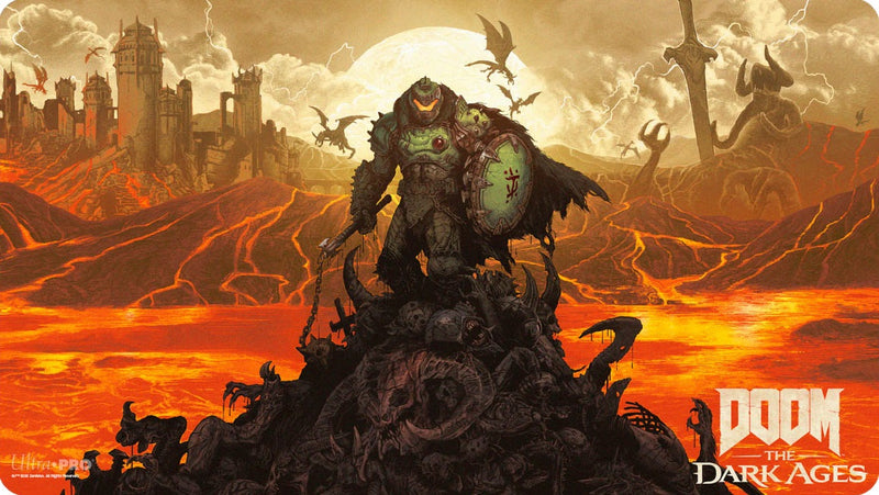 Ultra Pro: Playmat - "Doom Slain / Wrath" Bethesda DOOM the Dark Ages Playmats Ultra Pro