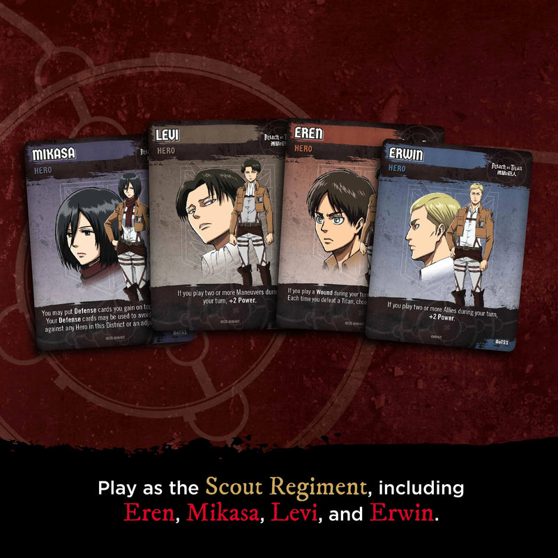 [PREORDER] Attack on Titan - Deck Building Game: Season 1 Board Games Cryptozoic