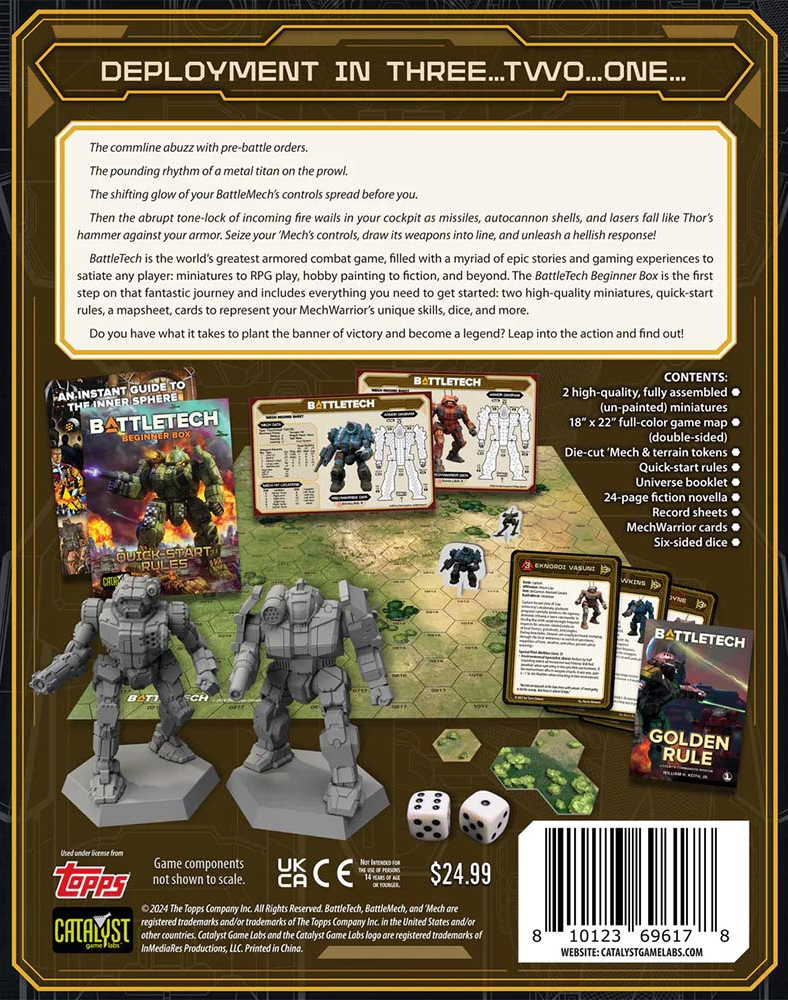 BattleTech: Beginner Box 40th Anniversary BattleTech Catalyst Game Labs   