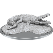 WizKids Deep Cuts Unpainted Miniatures: W21 Giant Crocodile Unpainted Miniatures WizKids