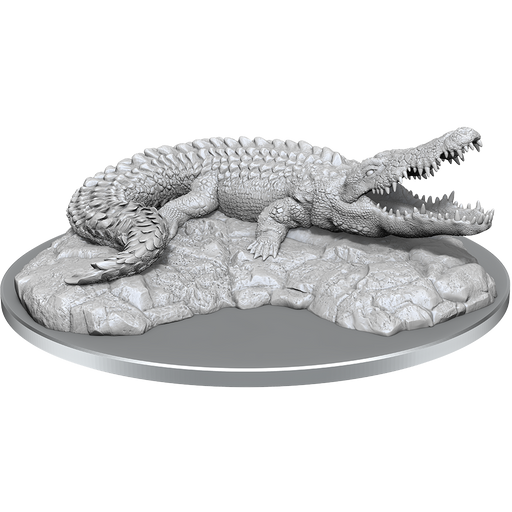 WizKids Deep Cuts Unpainted Miniatures: W21 Giant Crocodile Unpainted Miniatures WizKids