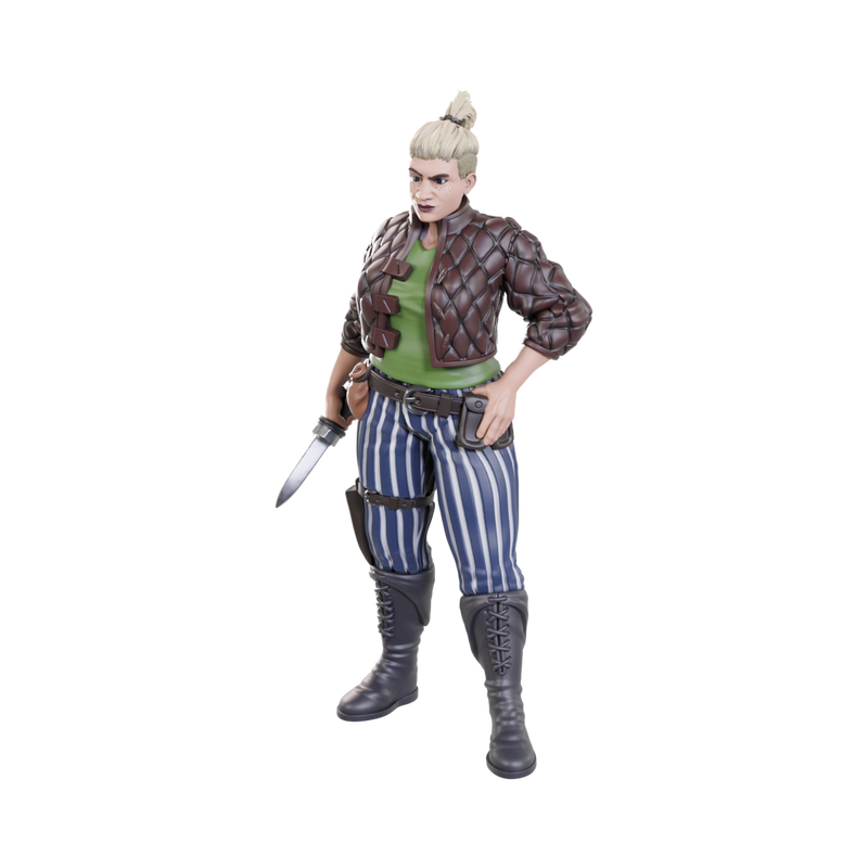 WizKids Deep Cuts Unpainted Miniatures: W23 Cutpurses Male & Female Unpainted Miniatures WizKids