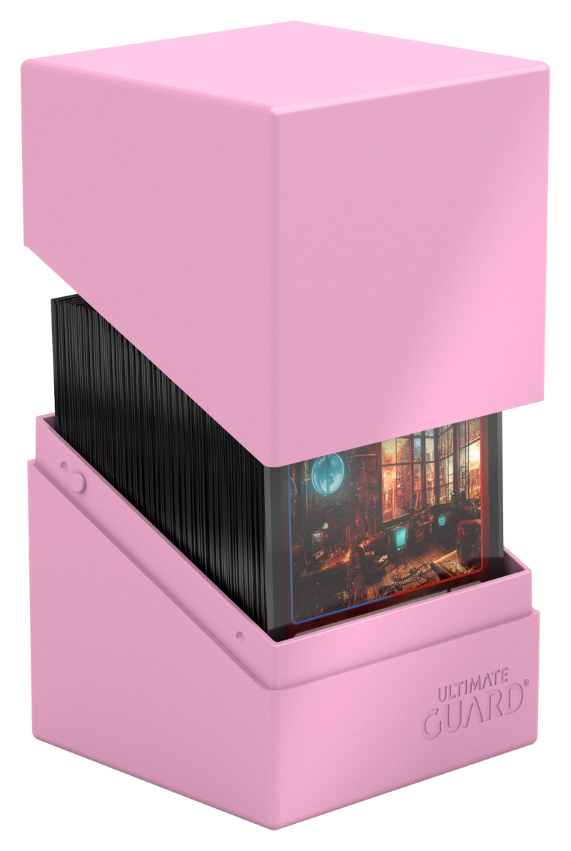 Ultimate Guard: Boulder 100+ - Pastel Solid Candy Pink Deck Boxes & Storage Ultimate Guard