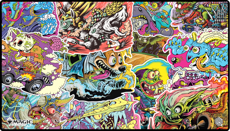 Ultimate Guard: Stitched Playmat - "Revved-Up Racers" MTG Aetherdrift Playmats Ultimate Guard