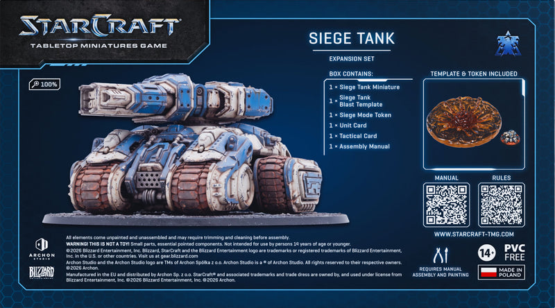 [PREORDER] StarCraft: Tabletop Miniatures Game - Terran Siege Tank
