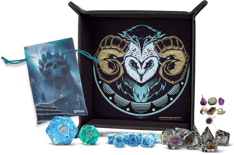 FanRoll: D&D Frostmaiden's Aurora Advent Calendar Board Games Metallic Dice Games