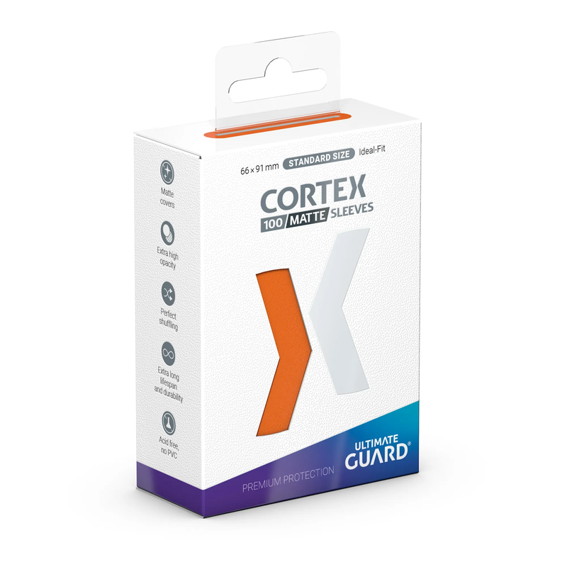 Ultimate Guard: Cortex Standard Sleeves - Matte Orange 100Ct Card Sleeves Ultimate Guard