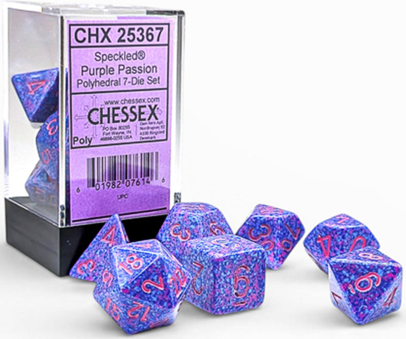 Chessex: 7-Die Set Speckled - Purple Passion