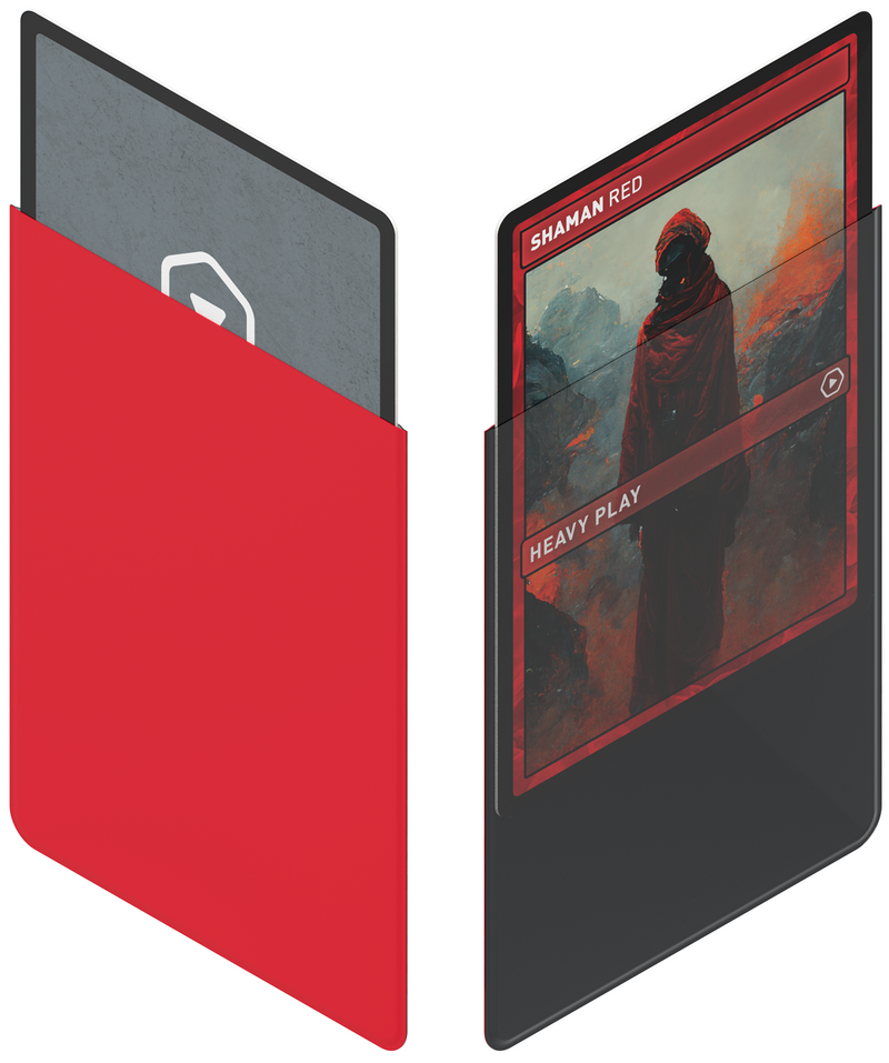 Heavy Play: Curv Sleeves - "Shaman Red" 100Ct Card Sleeves Heavy Play