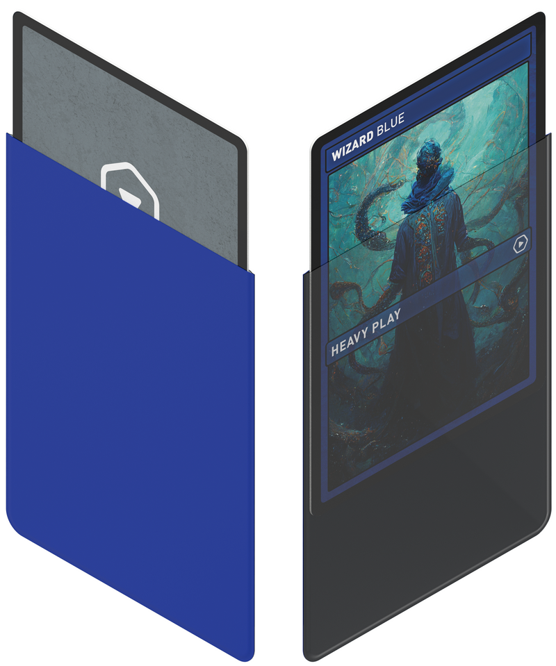 Heavy Play: Curv Sleeves - "Wizard Blue" 100Ct Card Sleeves Heavy Play