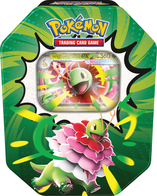 Pokémon Ascended Heroes - Tin (Mega Meganium ex) (Limit 1) Pokemon Sealed Pokémon
