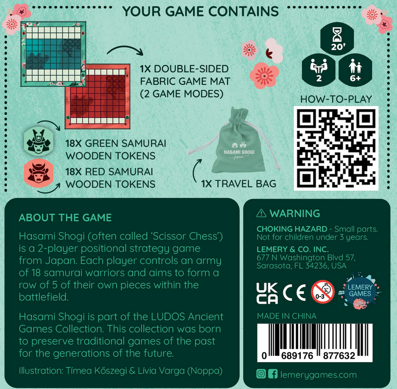Ludos: Ancient Games Asia Collection - Hasami Shogi Board Games Lemery Games