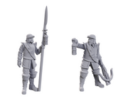 WizKids Deep Cuts Unpainted Miniatures: W23 Roadwardens Male & Female Unpainted Miniatures WizKids