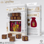 Q-Workshop: Gryffindor 5Ct D6 and Pouch Dice & Gaming Accessories Q Workshop