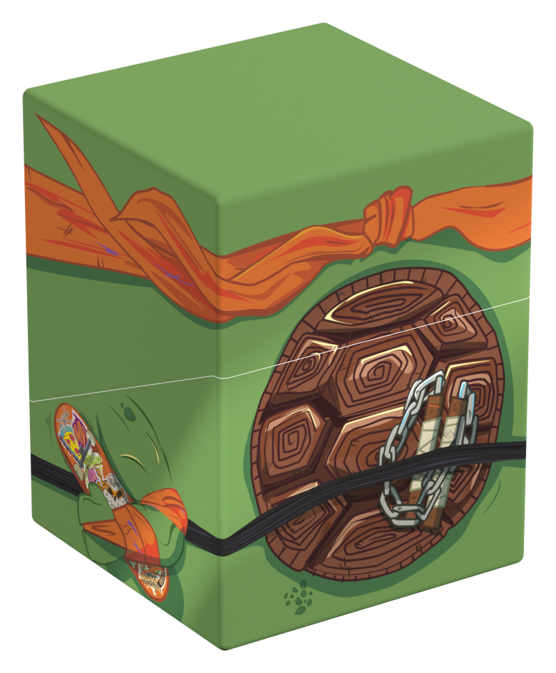 Ultimate Guard: Squaroes 100+ - "Action Mode Michelangelo" Paramount TMNT Deck Boxes & Storage Ultimate Guard