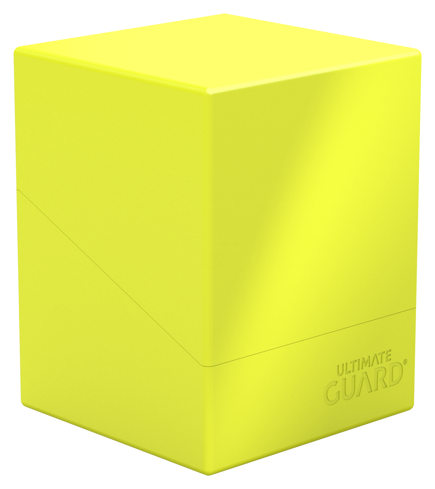 Ultimate Guard: Boulder 100+ - Neon Solid Yellow Deck Boxes & Storage Ultimate Guard