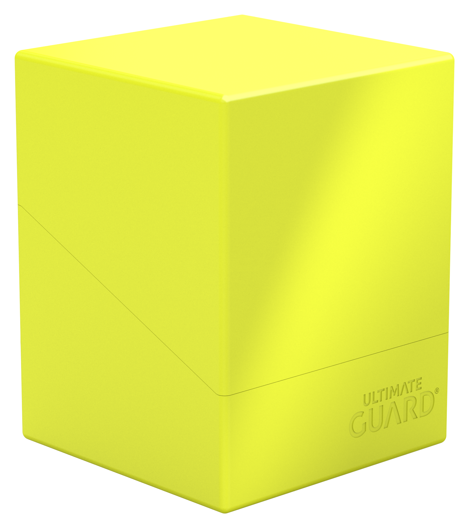 Ultimate Guard: Boulder 100+ - Neon Solid Yellow Deck Boxes & Storage Ultimate Guard