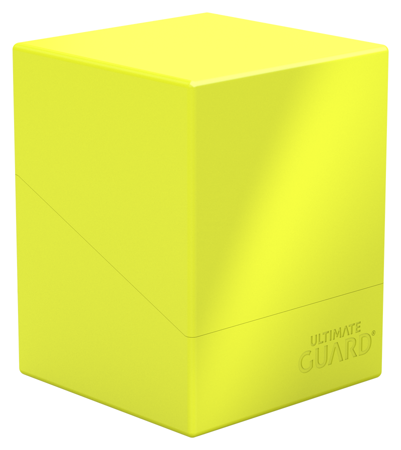 Ultimate Guard: Boulder 100+ - Neon Solid Yellow Deck Boxes & Storage Ultimate Guard