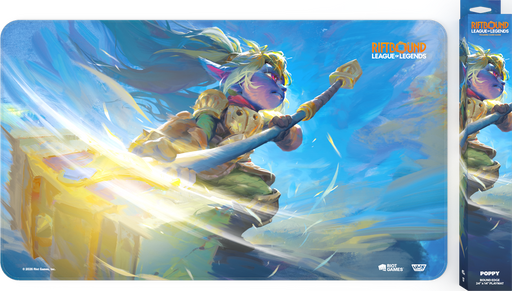 Riftbound: Stitched Playmat - "Keeper of the Hammer Poppy" Unleashed Playmats Riot Games
