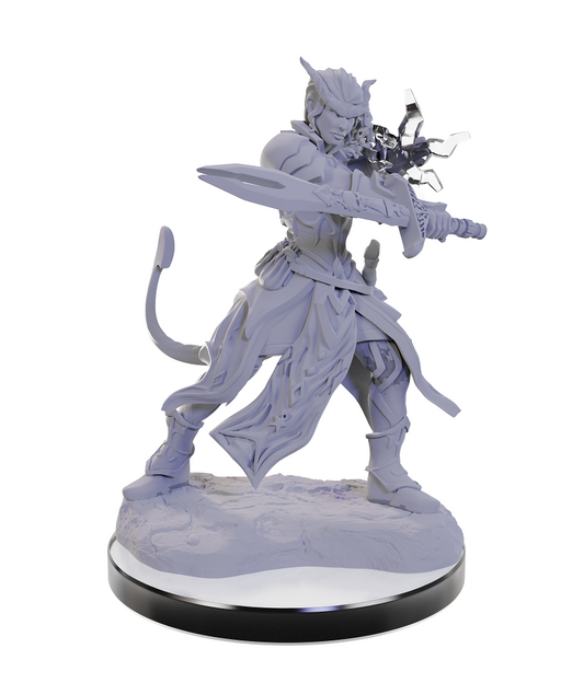 D&D Nolzur's Marvelous Miniatures: W22 Tiefling Warlocks Unpainted Miniatures WizKids