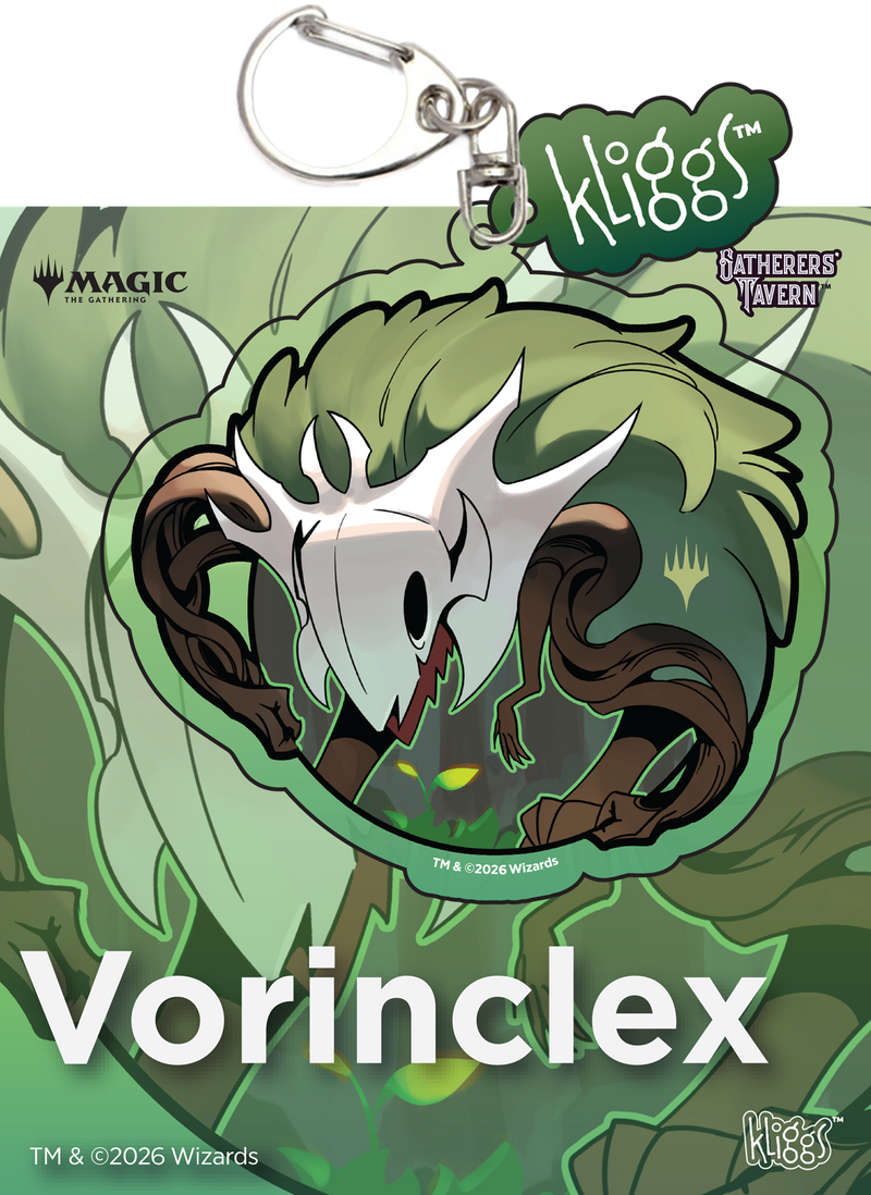 [PREORDER Q1] Gatherer's Tavern: Kliggs Acrylic Keychain - "Vorinclex, Monstrous Raider" MTG Phyrexia Misc Gatherer's Tavern