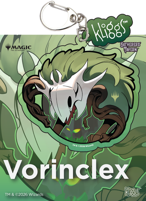 Gatherer's Tavern: Kliggs Acrylic Keychain - "Vorinclex, Monstrous Raider" MTG Phyrexia Misc Gatherer's Tavern