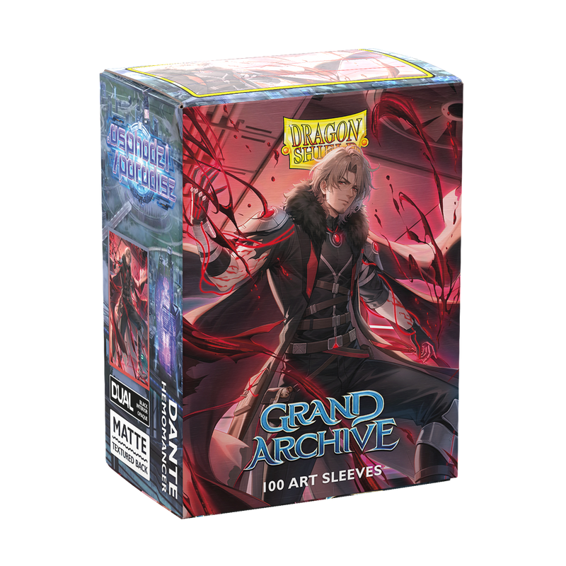 Dragon Shield: Dual Matte Art Sleeves - "Dante, Hemomancer" Grand Archive 100Ct Card Sleeves Dragon Shield