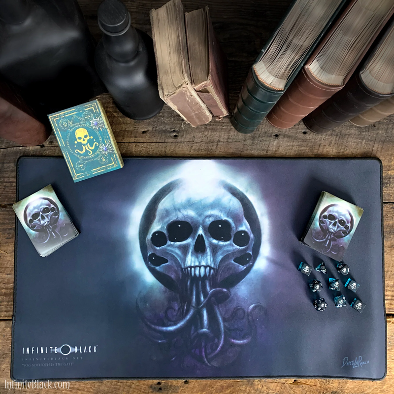 Infinite Black: Premium Stitched-Edge Playmat - "Yog-Sothoth is the Gate" Playmats Infinite Black