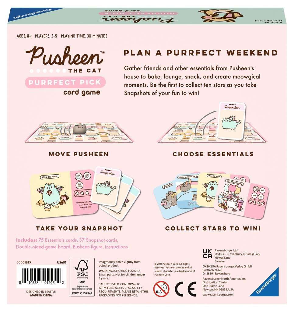 Pusheen: The Card Game Board Games Ravensburger   