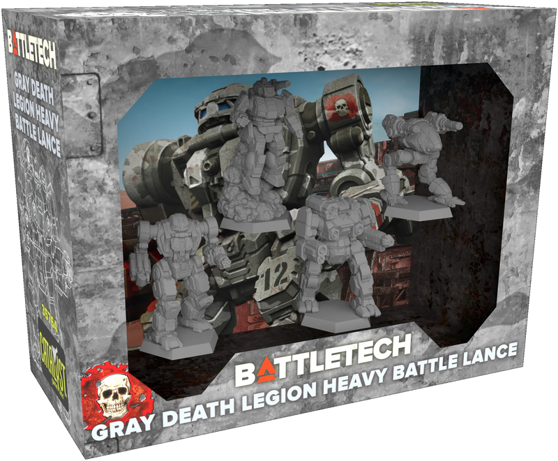 BattleTech: Mercenary ForcePack - Gray Death Legion Heavy Battle Lance BattleTech Catalyst Game Labs