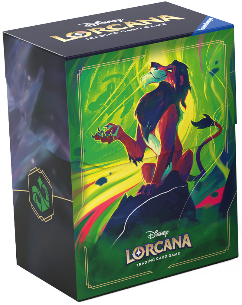 Disney Lorcana: Deck Box 80+ - "Scar" Azurite Sea Deck Boxes & Storage Ravensburger