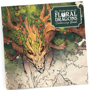 The Field Guide to Floral Dragons: Colouring Book Dungeons & Dragons 5E Hit Point Press